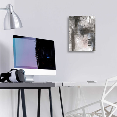 Wrought Studio " Epic Art 'Gray Matter II By Courtney Prahl, Acrylic Glass Wall Art " by Courtney Prahl