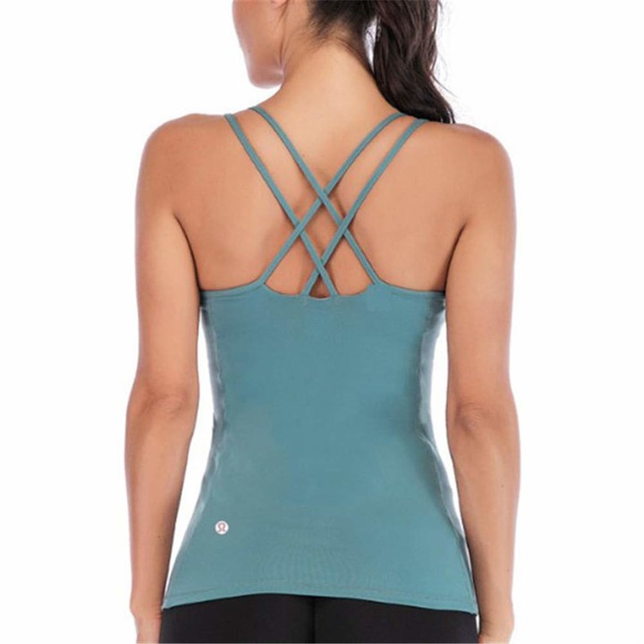 Z&Y Glaa Women's Cami Camisole Built-in Bra Adjustable Spaghetti Strap Tank  Top Padded Cami TanksWomen's Camisole Adjustable Straps Tank Top Built in Shelf  Padded Sports Cami Bra - ShopStyle