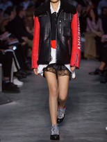 Thumbnail for your product : Burberry Bicolor Leather Biker Jacket