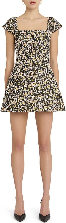 Amanda Uprichard Abella Floral Print Minidress
