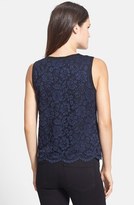 Thumbnail for your product : Vince Camuto Lace Overlay Shell (Regular & Petite)