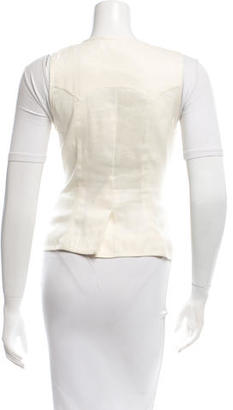Diane von Furstenberg Button-Up V-Neck Vest w/ Tags