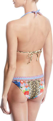 Camilla Printed Two-Piece Triangle Bikini Swim Set