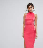 Thumbnail for your product : Silver Bloom High Neck Midi Dress with Embellished Neck