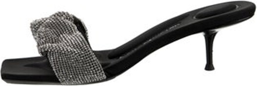 Alexander Wang Crystal Slides White Designer