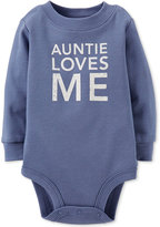 Thumbnail for your product : Carter's Baby Boys' Auntie Loves Me Bodysuit
