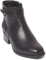 Thumbnail for your product : Evans Black Buckle Square Toe Boots