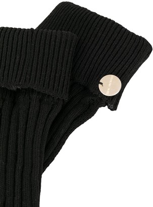 Ann Demeulemeester Knitted Cut-Out Gloves