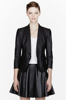 Thumbnail for your product : Band Of Outsiders Black Classic Leather Blazer