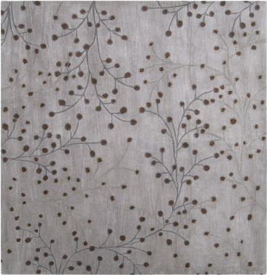 Langley Street™ Elsberry Floral Handmade Tufted Wool Dove Gray Area Rug