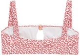 Thumbnail for your product : Fisch Carambole Cutout Abstract-print Bikini Top - Red Print