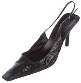 Thumbnail for your product : Gucci Snakeskin Slingback Pumps