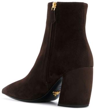 Prada pointed toe ankle boots