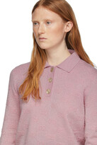 Thumbnail for your product : Gucci Pink Lurex GG Polo
