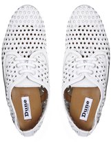 Thumbnail for your product : Dune Mitre White Woven Mesh Brogue Shoes