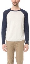 Thumbnail for your product : Save Khaki Long Sleeve Baseball Sweater