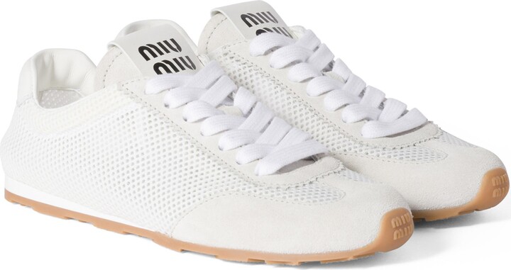 Miu Miu Plume Mesh Low Top Sneaker