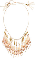 Thumbnail for your product : Nakamol Beaded Fringe Lace Necklace, Cream