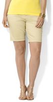 Thumbnail for your product : Lauren Ralph Lauren Plus Cotton Sateen Bermuda Shorts
