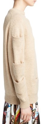 Christopher Kane Women's Sleeve Pocket Wool Sweater