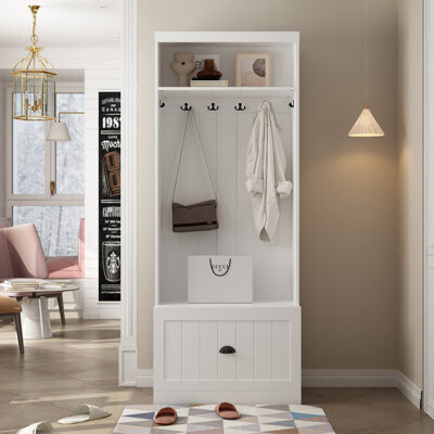 Lark Manor Ashya Hall Tree with Bench and Shoe Storage