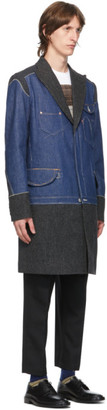 Junya Watanabe Indigo Levis Edition Denim and Wool Selvedge Coat