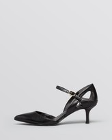 Thumbnail for your product : Enzo Angiolini Pointed Toe Pumps - Galan Kitten Heel