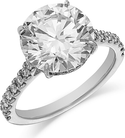 Bloomingdale's Fine Collection Certified Lab Grown Diamond Engagement Ring in 18K White Gold 4.84 tcw