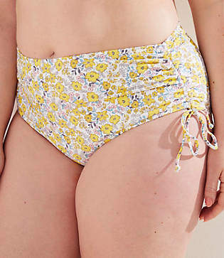 LOFT Plus Beach Sunny Floral Adjustable Side Tie Bikini Bottom