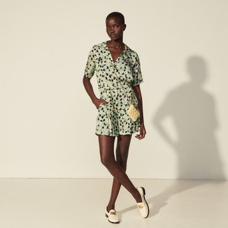 Sandro Printed romper - ShopStyle
