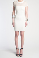 Thumbnail for your product : Donna Mizani Quilted Mini Dress In Ivory