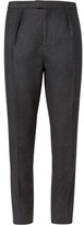 Thumbnail for your product : Burberry Wool and Cashmere-Blend Flannel Trousers