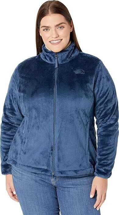 The North Face Plus Size Osito Jacket (Shady Blue) Women's Clothing -  ShopStyle