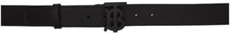 Burberry Black Monogram Belt