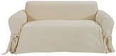 Thumbnail for your product : Classic Slipcovers Brushed Twill Loveseat Slipcover, Natural