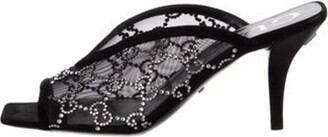 Gucci GG Crystal Crystal Embellishments Mules - ShopStyle