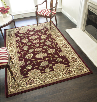 Threadbind Gloucester Gilded Loom Oriental Cherry Area Rug