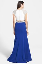 Thumbnail for your product : Mac Duggal Two-Piece Cap Sleeve Gown (Juniors)