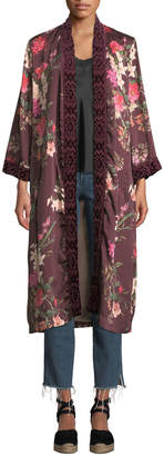 Johnny Was Velvet Mix Napa Fields Printed Kimono