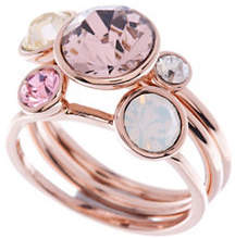 Ted Baker Jackie Swarovski Crystal Jewel Three-Piece Stack Ring