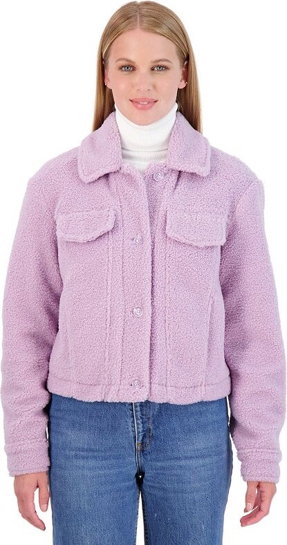 Sebby Juniors' Teddy Sherpa Crop Jacket