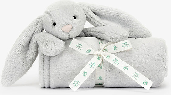 Jellycat Silver Bashful Bunny Faux-Fur Blanket 70cm 1Size