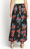 Thumbnail for your product : South Petite Crinkle Fashion Maxi Skirt - Tropical Floral