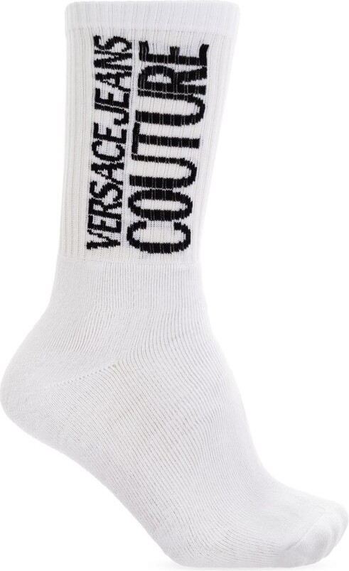 Versace Jeans Couture Logo Intarsia-Knit Socks