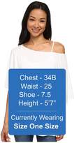 Thumbnail for your product : Michael Stars S/S Slub Off-Shoulder Dolman Women's Short Sleeve Pullover