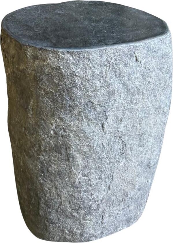 1stDibs Solid River Stone Side Table From Java, Indonesia