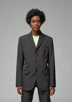 Thumbnail for your product : Maison Margiela Women's Single Breasted Blazer Jacket in Black Size 40 Polyester/Elastane