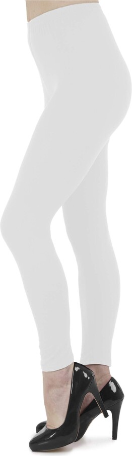 Thermal Ladies White Stretch Footless Legging Pants 8-10 12-14 16-18 
