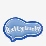Bally Bally Who! Leather Sticker White, Women's calf leather sticker in white