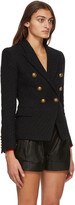 Thumbnail for your product : Balmain Black Tweed Six Button Blazer